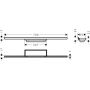 Element zewnętrzny odpływu 70 cm stal 56219000 Hansgrohe RainDrain Minimalistic zdj.2