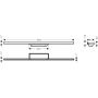Element zewnętrzny odpływu 90 cm 56221000 Hansgrohe RainDrain Minimalistic zdj.2