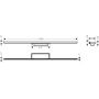 Element zewnętrzny odpływu 100 cm stal 56222000 Hansgrohe RainDrain Minimalistic zdj.2