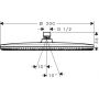 Deszczownica 30x30 cm okrągła biała 24521700 Hansgrohe Raindance Alive S zdj.2