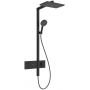 Zestaw prysznicowy ścienny termostatyczny z deszczownicą czarny 24591670 Hansgrohe Raindance Alive Q zdj.1