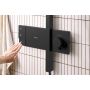 Zestaw prysznicowy ścienny termostatyczny z deszczownicą czarny 24591670 Hansgrohe Raindance Alive Q zdj.4