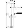 Zestaw prysznicowy ścienny czarny 24600670 Hansgrohe Raindance Alive Select S zdj.2