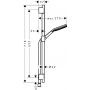 Zestaw prysznicowy ścienny chrom 24602000 Hansgrohe Raindance Alive Select S zdj.2