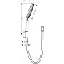 Zestaw prysznicowy ścienny czarny 24611670 Hansgrohe Raindance Alive Select S zdj.2