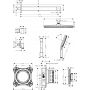 Zestaw prysznicowy podtynkowy termostatyczny z deszczownicą czarny 24630670 Hansgrohe Raindance Alive S zdj.2