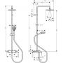 Zestaw prysznicowy ścienny termostatyczny z deszczownicą chrom 26079000 Hansgrohe Vernis Blend zdj.2