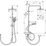 Zestaw prysznicowy ścienny czarny 26289670 Hansgrohe Vernis Shape zdj.2