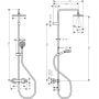 Hansgrohe Vernis Shape 26319000 zestaw prysznicowy ścienny termostatyczny z deszczownicą chrom zdj.2