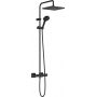 Zestaw prysznicowy ścienny termostatyczny z deszczownicą czarny 26429670 Hansgrohe Vernis Shape zdj.1
