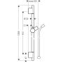 Drążek prysznicowy 90 cm 28631990 Hansgrohe Unica zdj.2