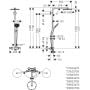 Zestaw prysznicowy ścienny termostatyczny z deszczownicą 28823140 Hansgrohe Raindance zdj.2