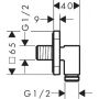 Przyłącze kątowe 28884140 Hansgrohe FixFit Fine Q zdj.2