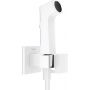 Bateria bidetowa z zestawem prysznicowym podtynkowa biała 29233700 Hansgrohe Bidette zdj.1