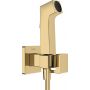 Bateria bidetowa z zestawem prysznicowym podtynkowa złota 29233990 Hansgrohe Bidette zdj.1