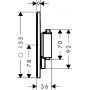 Bateria prysznicowa podtynkowa z termostatem biała 33710700 Hansgrohe Ecostat Comfort E zdj.2