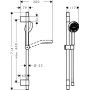 Zestaw prysznicowy ścienny czarny 28048670 Hansgrohe Activera Select S zdj.2
