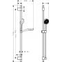 Zestaw prysznicowy ścienny chrom 28050000 Hansgrohe Activera Select S zdj.2