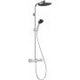 Zestaw wannowo-prysznicowy ścienny termostatyczny z deszczownicą chrom 28078000 Hansgrohe Activera S zdj.1