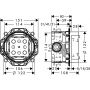 Hansgrohe Croma E 27953000 zestaw prysznicowy podtynkowy z deszczownicą chrom zdj.6