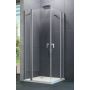 Drzwi prysznicowe 80 cm uchylne inne 8P0704092322 Huppe Design Pure 4-kąt zdj.1