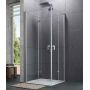 Drzwi prysznicowe 80 cm składane inne 8P0809092322 Huppe Design Pure 4-kąt zdj.1