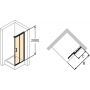 Kabina prysznicowa kwadratowa 90x90 cm C25204069322 Huppe Classics 2 EasyEntry 4-kąt zdj.2