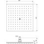 Deszczownica 30x30 cm kwadratowa stal A5805AA Ideal Standard Idealrain zdj.2