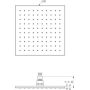 Deszczownica 25x25 cm kwadratowa chrom A8604AA Ideal Standard Idealrain zdj.2