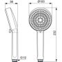 Słuchawka prysznicowa czarna BD580XG Ideal Standard Idealrain Alu+ zdj.2