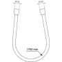 Wąż prysznicowy 175 cm BE175BR Ideal Standard Idealrain zdj.2
