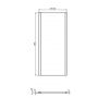 Ścianka prysznicowa 90 cm srebrny mat/szkło przezroczyste K9374EO Ideal Standard Connect 2 zdj.2