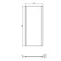 Ścianka prysznicowa 90 cm srebrny mat/szkło przezroczyste K9374EO Ideal Standard Connect 2 zdj.3