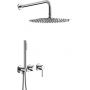 Zestaw wannowo-prysznicowy podtynkowy z deszczownicą chrom 503951100 KFA Armatura Moza zdj.1