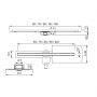 Odpływ liniowy 100 cm OL0095 New Trendy Visio Slim GunMetal zdj.2