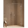 Kabina prysznicowa 80x80 cm kwadratowa chrom połysk/szkło przezroczyste AXJ0085 New Trendy Oxia zdj.3