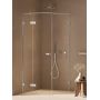Kabina prysznicowa 80x80 cm kwadratowa chrom połysk/szkło przezroczyste AXJ0103 New Trendy Oxia zdj.3