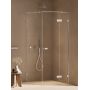 Kabina prysznicowa 80x80 cm kwadratowa chrom połysk/szkło przezroczyste AXJ0133 New Trendy Oxia zdj.3
