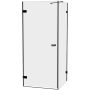 Kabina prysznicowa 90x80 cm prostokątna czarny mat/szkło przezroczyste AXJ0277WU New Trendy Oxia Black zdj.1
