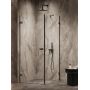 Kabina prysznicowa 90x80 cm prostokątna czarny mat/szkło przezroczyste AXJ0277WU New Trendy Oxia Black zdj.3