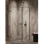 Kabina prysznicowa 90x80 cm prostokątna czarny mat/szkło przezroczyste AXJ0277 New Trendy Oxia Black zdj.3