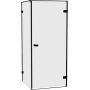 Kabina prysznicowa 90x80 cm prostokątna czarny mat/szkło przezroczyste AXJ0301 New Trendy Oxia Black zdj.1