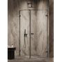 Kabina prysznicowa 90x80 cm prostokątna czarny mat/szkło przezroczyste AXJ0301 New Trendy Oxia Black zdj.3