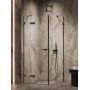Kabina prysznicowa 90x90 cm kwadratowa czarny mat/szkło przezroczyste AXJ0325WU New Trendy Oxia Black zdj.3