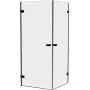 Kabina prysznicowa 90x80 cm prostokątna czarny mat/szkło przezroczyste AXJ0383 New Trendy Oxia Black zdj.1