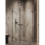 Kabina prysznicowa 90x80 cm prostokątna czarny mat/szkło przezroczyste AXJ0383 New Trendy Oxia Black zdj.3