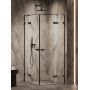 Kabina prysznicowa 100x80 cm prostokątna czarny mat/szkło przezroczyste AXJ0395 New Trendy Oxia Black zdj.3