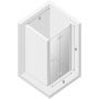 Drzwi prysznicowe 100 cm składane D0136A New Trendy New Soleo zdj.2