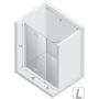 Drzwi prysznicowe 130 cm składane chrom połysk/szkło przezroczyste D0150A/D0094B New Trendy New Soleo zdj.2