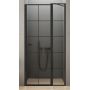 Drzwi prysznicowe 90 cm uchylne D0293A New Trendy New Soleo Black zdj.1